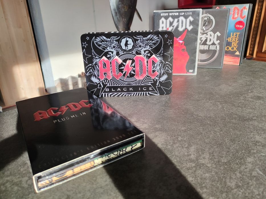 Kolekcja CD DVD blu-ray AC DC oryginalne około 25 pozycji