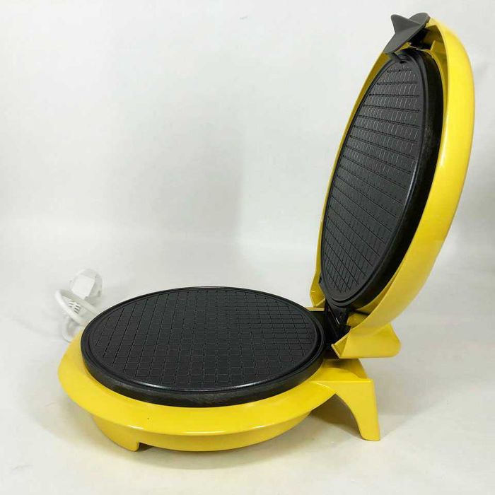 Вафельниця кругла електро, Електровафельниця жовта