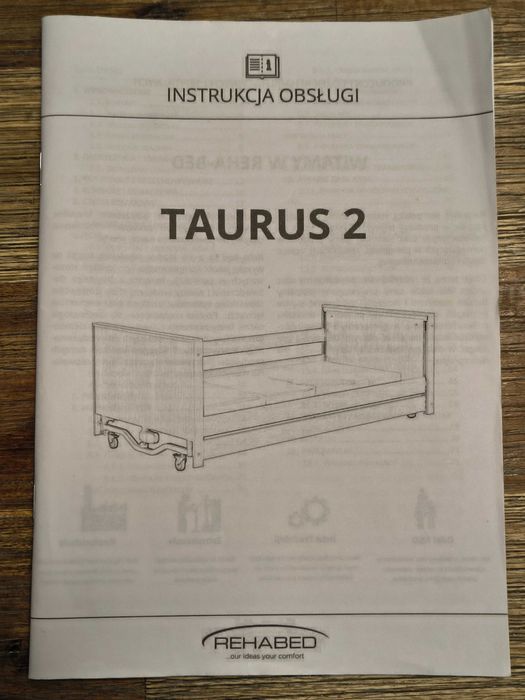 Łóżko rehabilitacyjne TAURUS 2 LUX + super dodatki! OKAZJA!