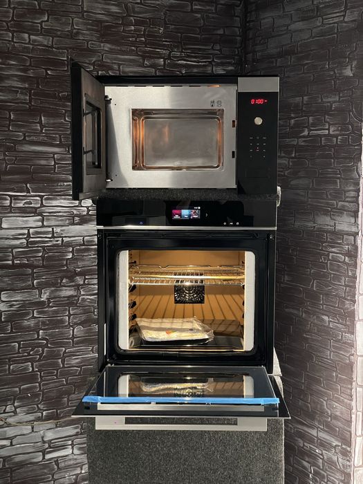 2025рік!Комплект Духова шафа з пароваркою+Мікрохвильовка Siemens Новий