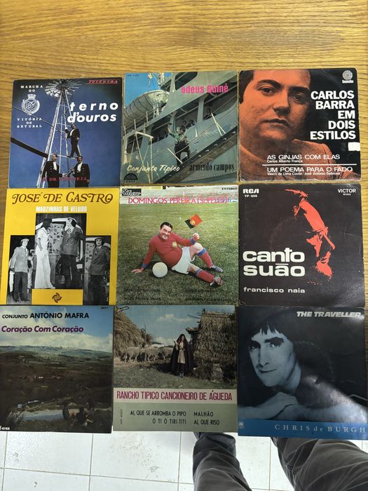 Lote 9 vinis Raridades Portuguesas