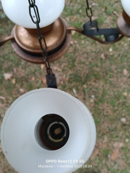 Lampy wiszące mosiądz antyczny