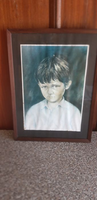 Quadro Antigo Criança