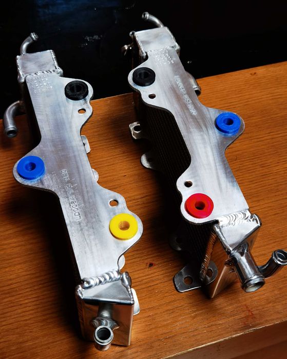 Radiadores Yamaha YZ125 YZ250 de 1993 a 1995 Alumínio Performance