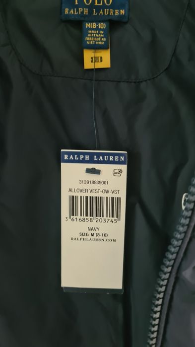 Kamizelka bezrękawnik puchowy Polo Ralph Lauren monogram koń