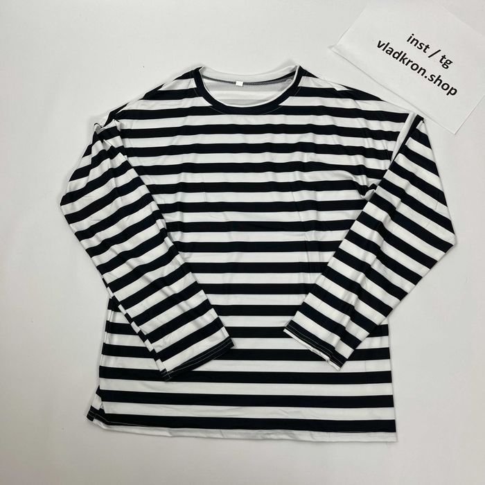 Лонгслив в черно-белую полоску | Longsleeve Striped COMME des GARÇONS