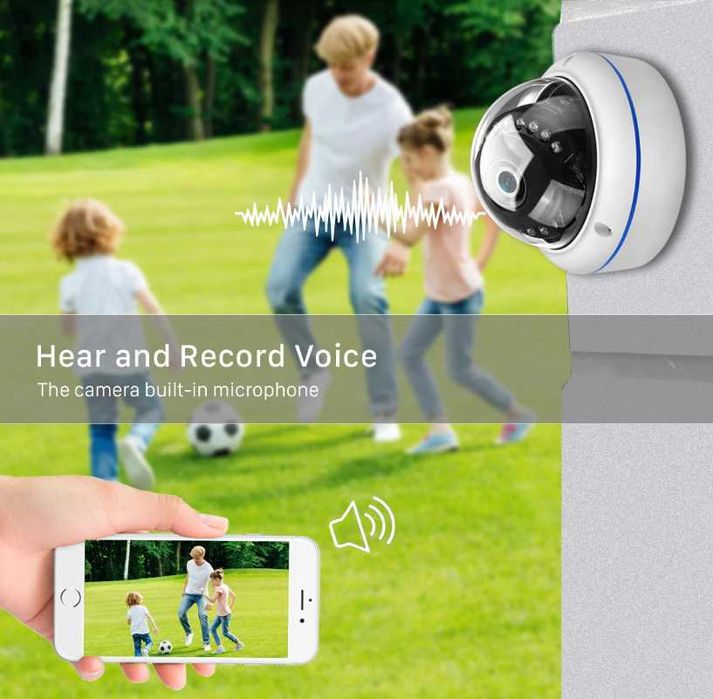 Б/у Камера антивандальна купольна BESDER 3.6 5MP WIFI IP ONVIF. ICSEE