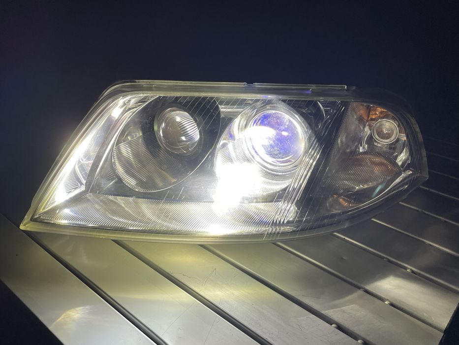 Переобладані/Тюнінговані Biled фари Passat b5+/Покращення світла