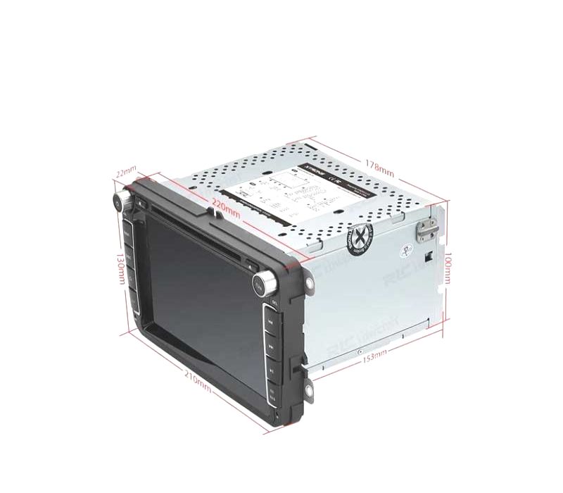 AUTO RADIO ANDROID 11 LCD TÁCTIL 8" VOLKSWAGEN VW PARA SEAT Y SKODA CARPLAY FULL RCA
