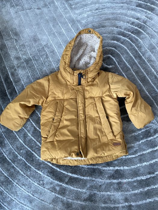 Zara kurtka puch naturalny 92