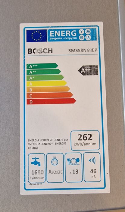 Máquina loiça BOSCH inox A++