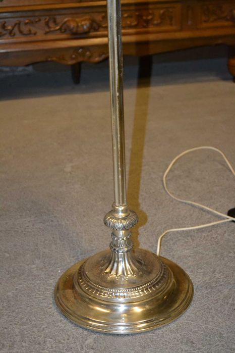 lampa stojąca , secesyjna . stare srebro