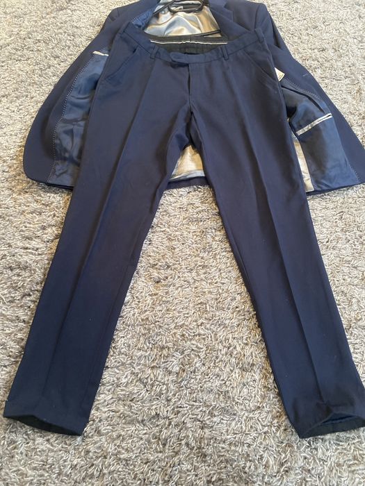 Garnitur Lavard w znakomitym stanie . Granatowy