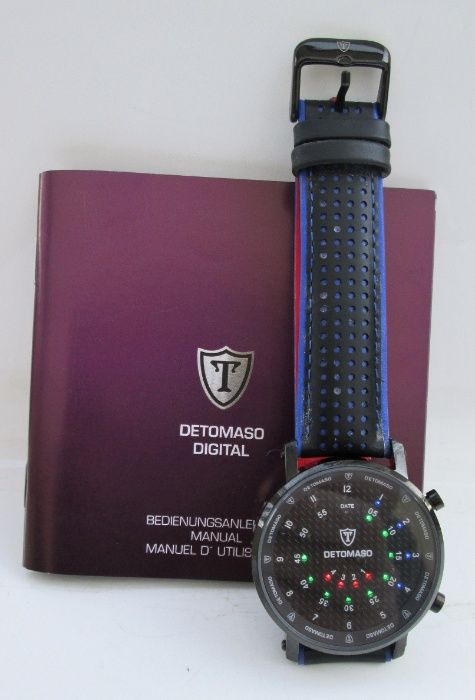 Relógio Detomaso spacy timeline Led novo