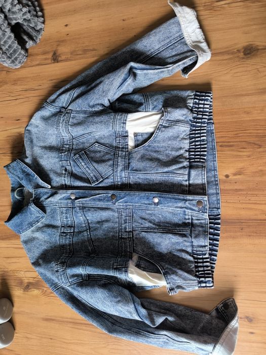 Katana jeansowa kurtka 90's vintage damska unisex L/XL niebieska