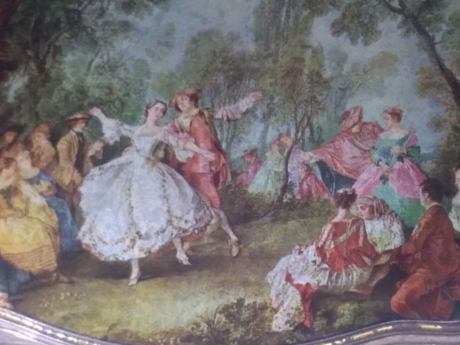 Antiga caixa romântica em chapa com chancela confiserie louis clauss