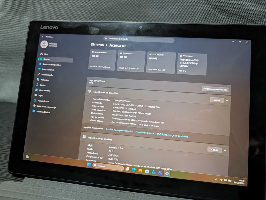 Portátil Lenovo Miix 520-12IK i5 8GB RAM SSD