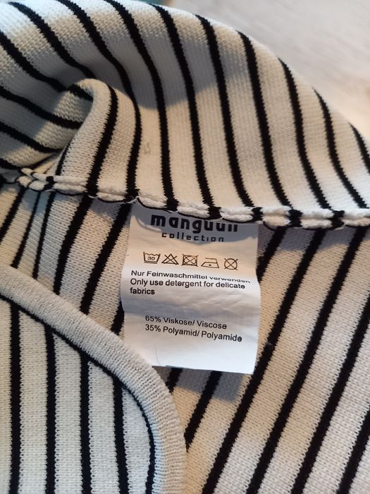 Biało - czarny żakiecik narzutka S