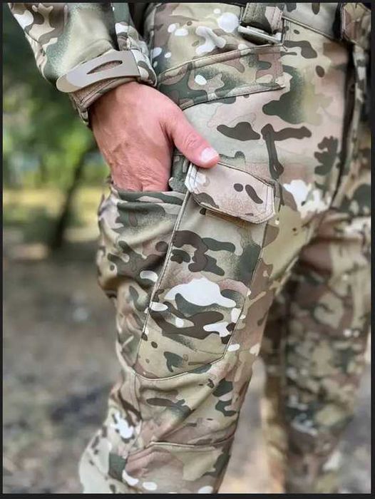 Чоловічий костюм Softshell якісний тактичний доступна ціна Мультикам