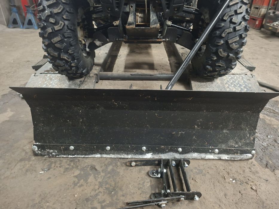 Pług110cm  do Quada lub Traktorka,dźwignia ręczna,uniwersalny,adaptery