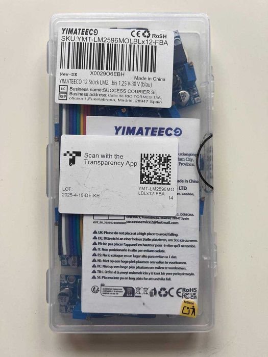 Zestaw 12x LM2596 DC-DC Step Down 3A Przetwornica Napięcia Regulowana