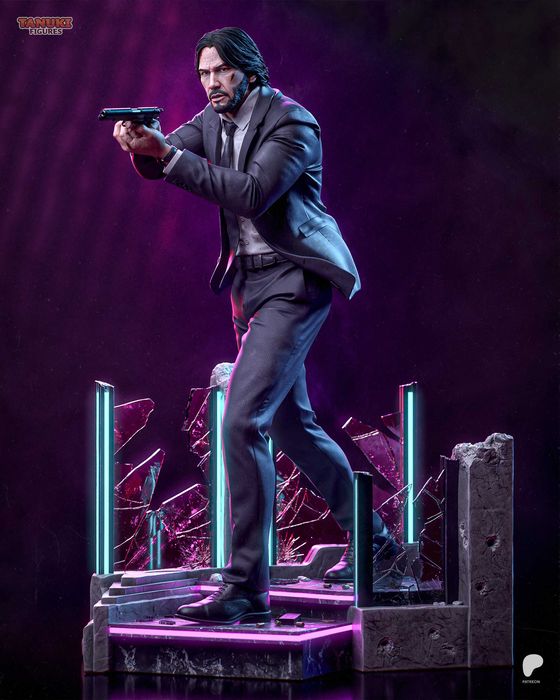 Ręcznie Malowana Figurka Fan Art John Wick- Baba Yaga Skala 1/6