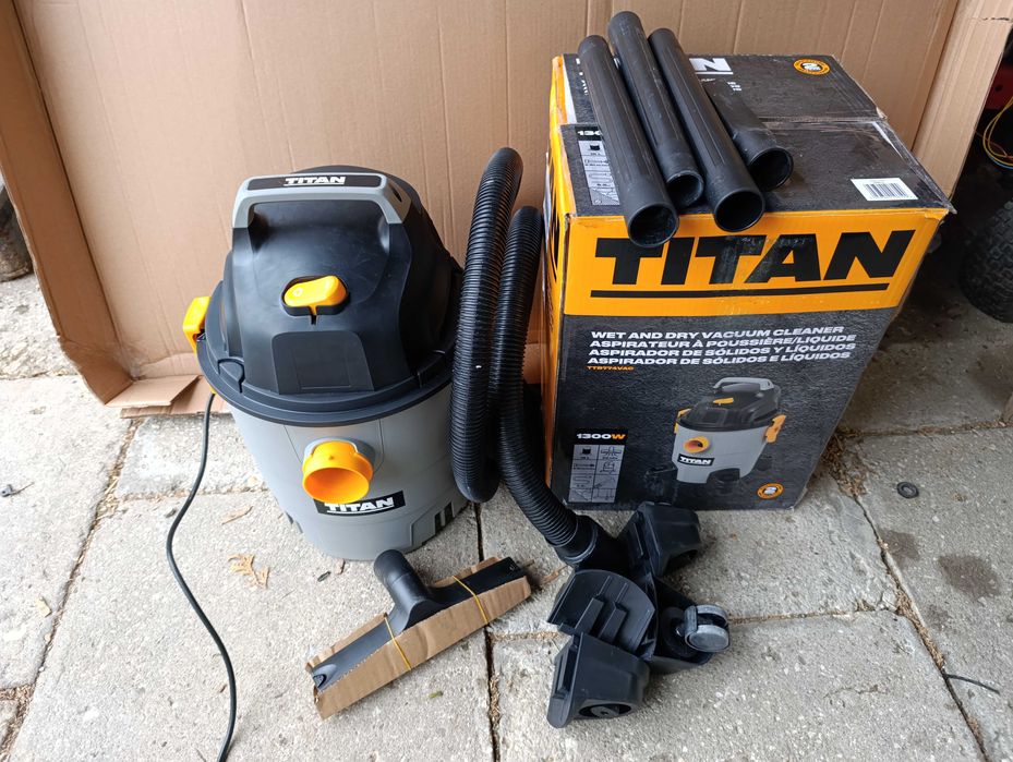 Odkurzacz przemysłowy warsztatowy Titan TTB774VAC 1300W zbiornik