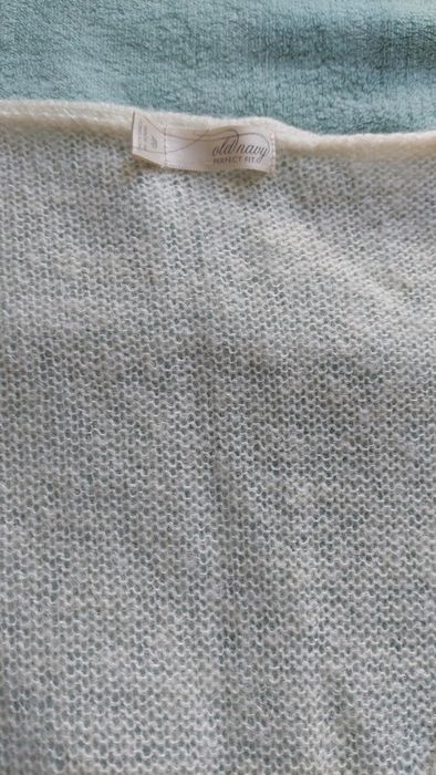 Kamizelka z moherem bezrękawnik kremowy r.S/M