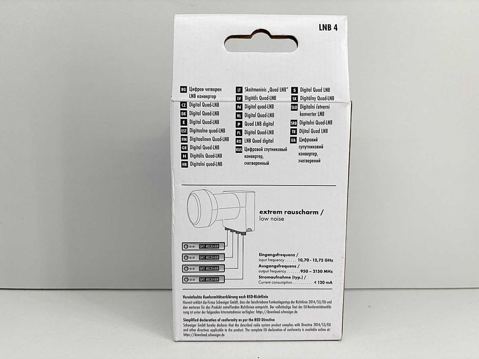 Konwerter Quad [Poczwórny] Schwaiger LNB4