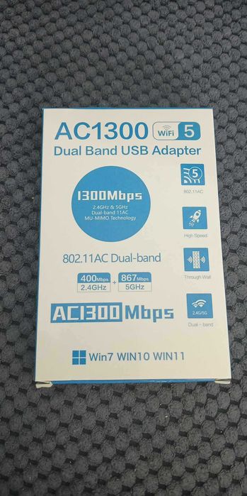 Karta sieciowa USB 3.0 AC1300 Mbps 5Ghz/2,4ghz