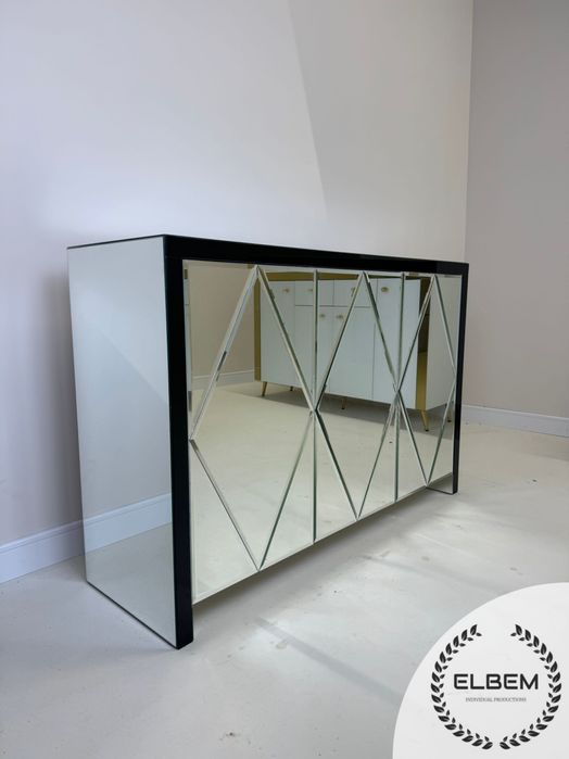 Lustrzana komoda Glamour / Romby
