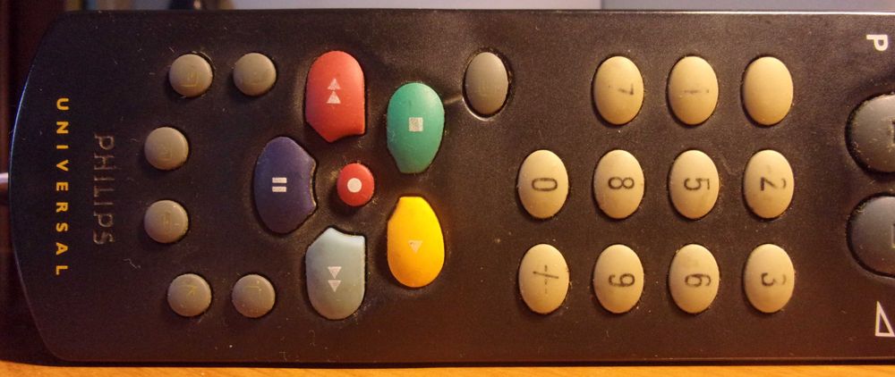 Oryg Pilot Philips Uniwersalny TV Sat Aux VCR