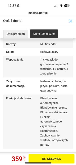 Multiblender parowy Momini NutriBlend 6w1