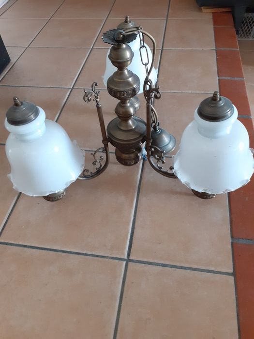 Candieiro de teto em latão