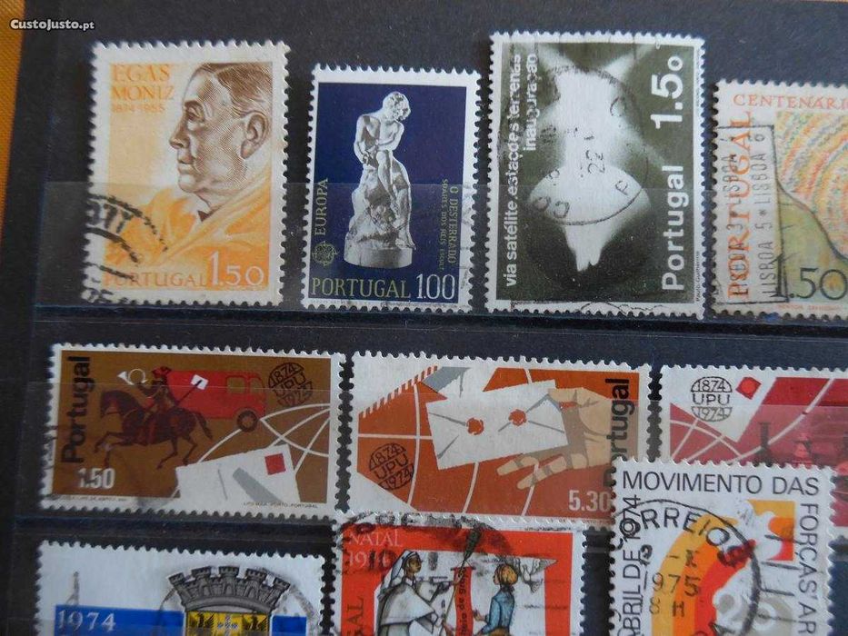 Selos Portugal 1974- Ano NÃO completo c/ uma série completa