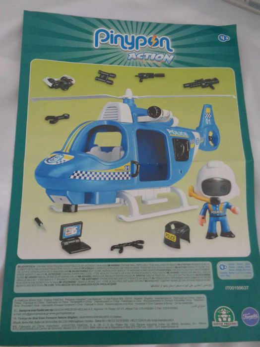 Pinypon Action Helicóptero Polícia