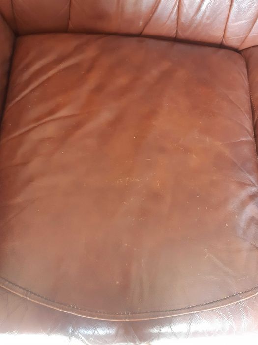 Sofá de pele genuína