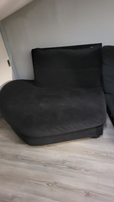 Sofá de sala (preto)  2 módulos