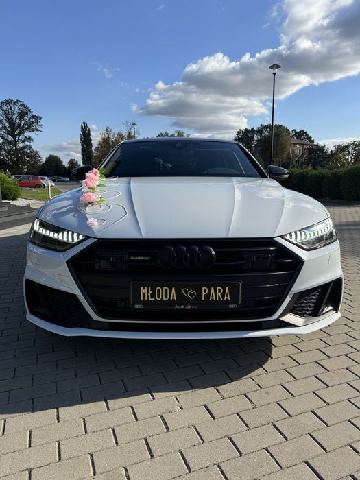 Auto na Twój Ślub Wesele - Nowe Białe Audi A7