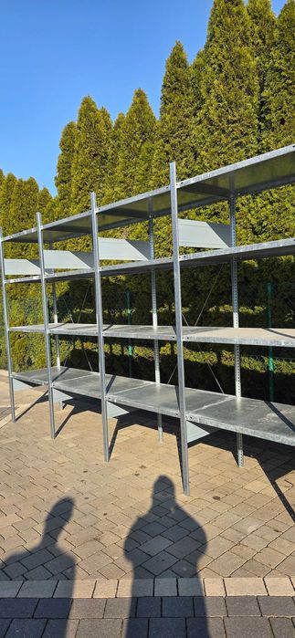 Regały magazynowe z demontażu 70gł x100x200-250cm używany metalowy