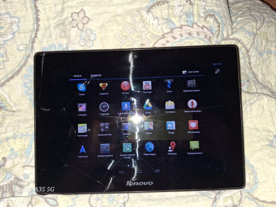 Продам планшет Lenovo  бу,трещина на экране