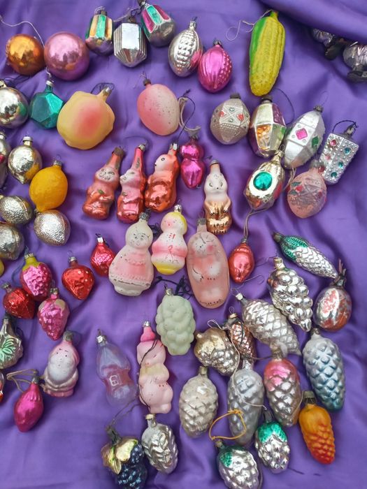 игрушки СССР , лимон , груша , вишня ,огурец