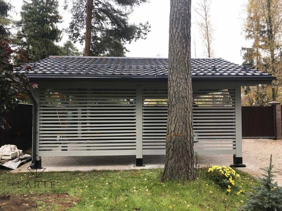 COMO Wiata garażowa carport dwustanowiskowa 670x600