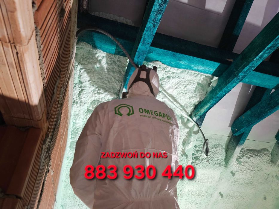 Ocieplanie pianą PUR, izolacje natryskowe, poddasza, pianowanie pianka
