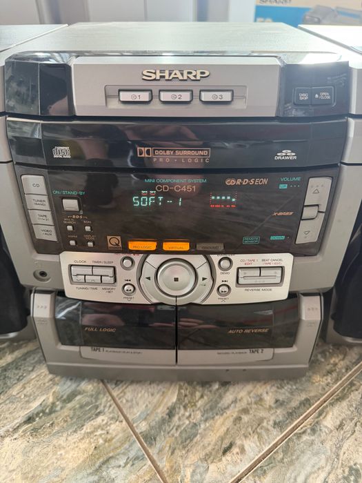 Музыкальный центр Sharp CD-C451H CD/FM/Касети