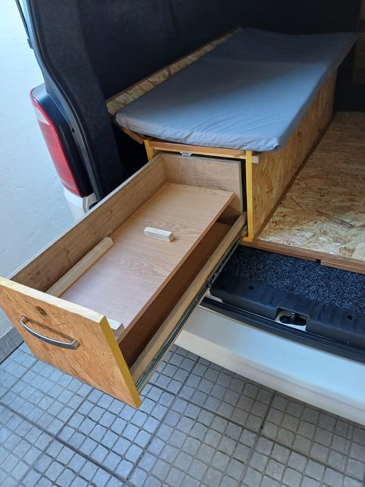 Movel camper van, arrumação camper van, módulo camper van