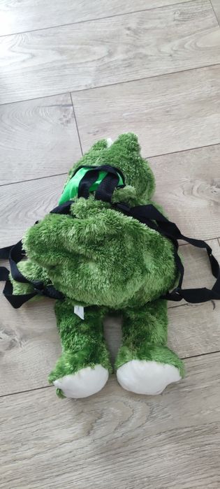 Plecak zaba pluszowy