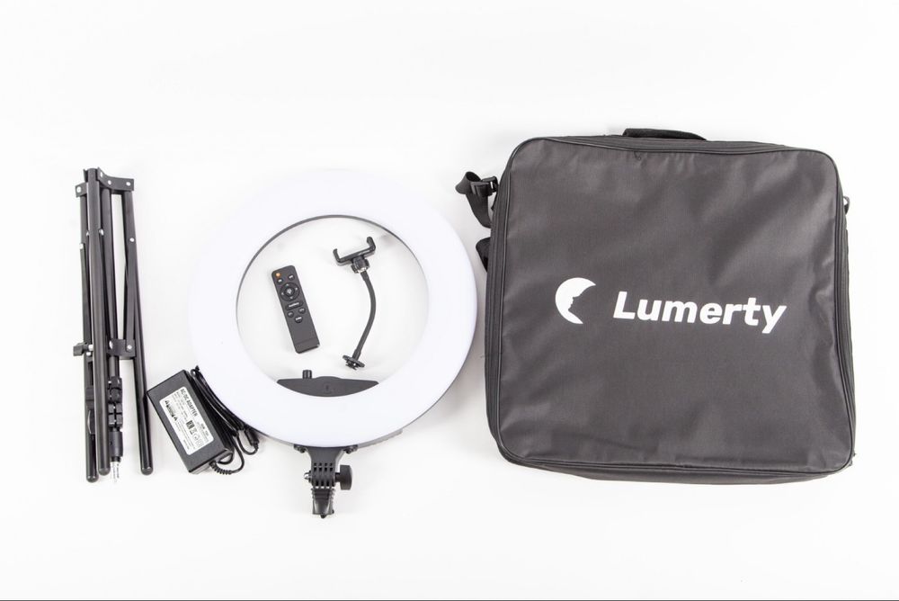 Професійна кільцева лампа LUMERTY Premium 45см-96Вт
