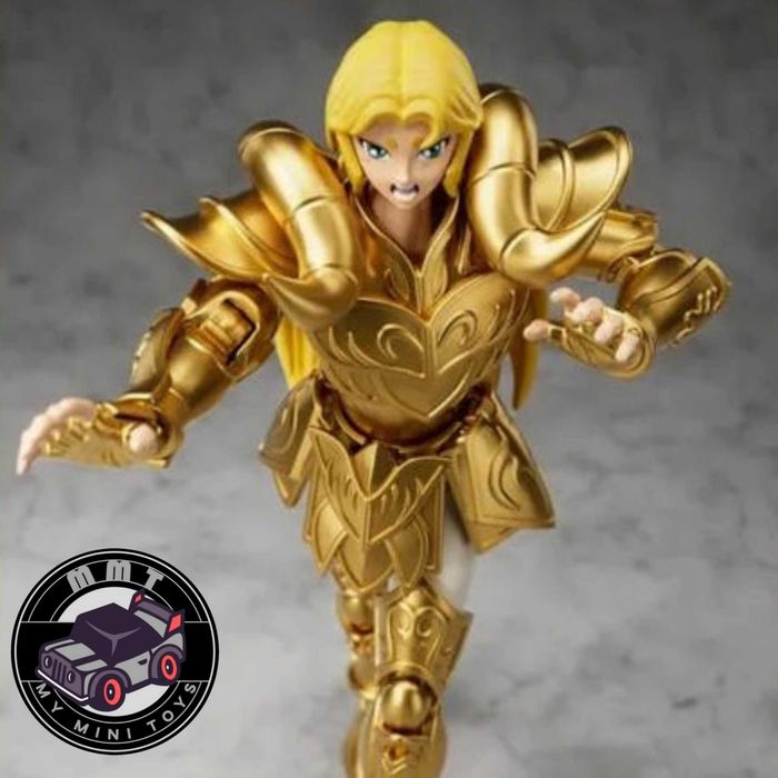 Figura de ação Saint Seiya Gold Saint Mu Aries Champion Class Blokees para montar