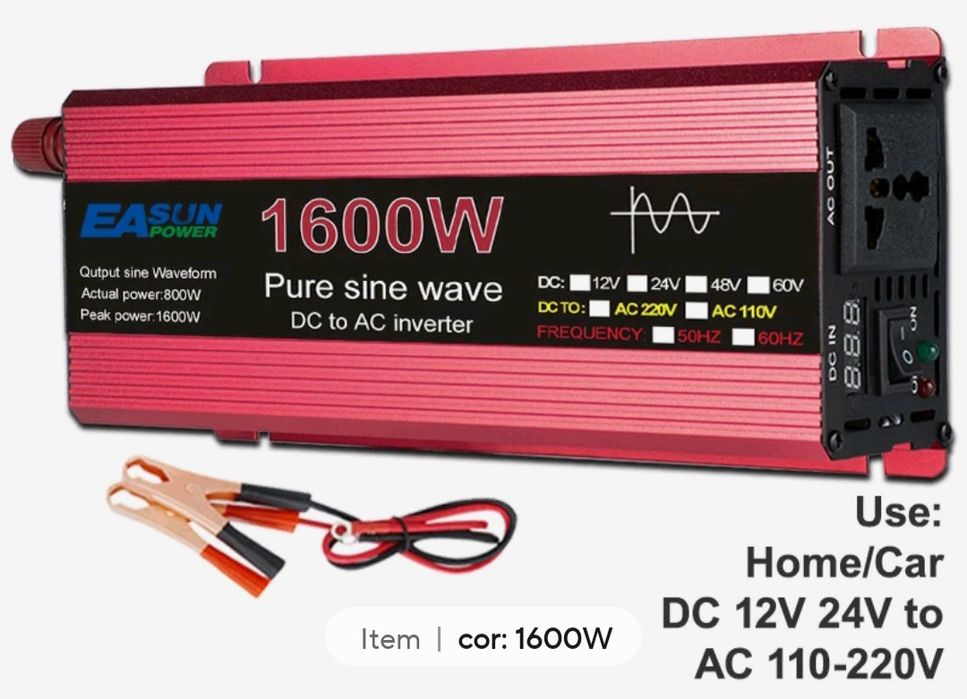 Conversores 12v ou 24v 220v